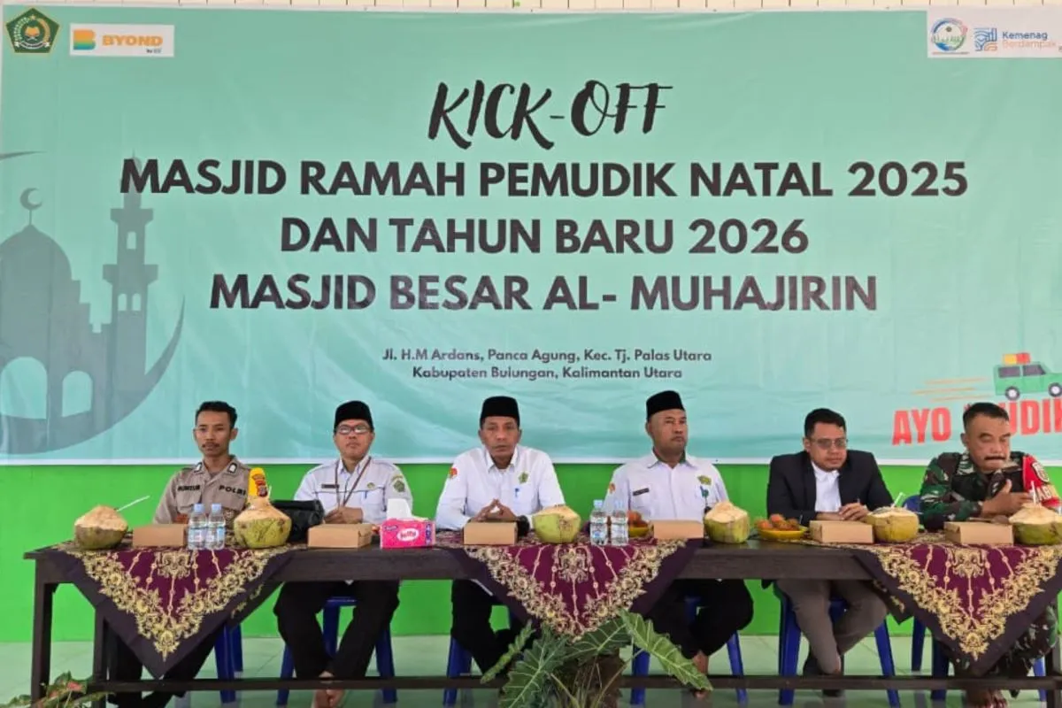 Kemenag Kaltara Buka Program Masjid Ramah Pemudik Nataru 2026