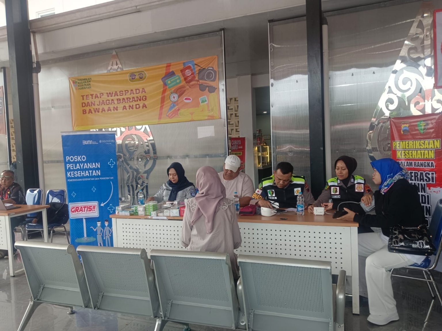 Cegah Kecelakaan Lalu Lintas, Jasa Raharja Magelang Layani Cek Kesehatan Gratis di Terminal Mendolo