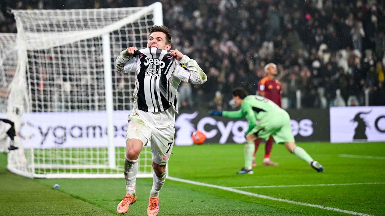 Juventus Menang Tipis 2-1 atas AS Roma di Liga Italia
