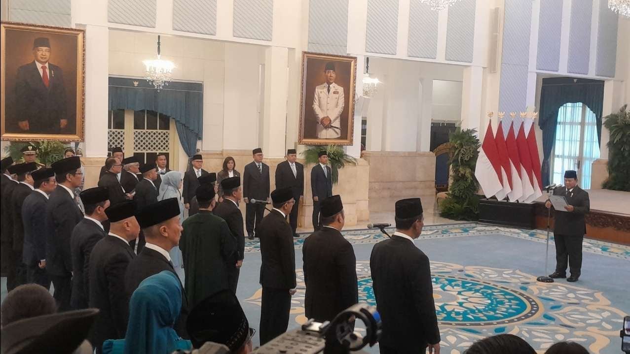 Presiden Prabowo Subianto Resmi Lantik 15 Anggota Dewan Energi Nasional