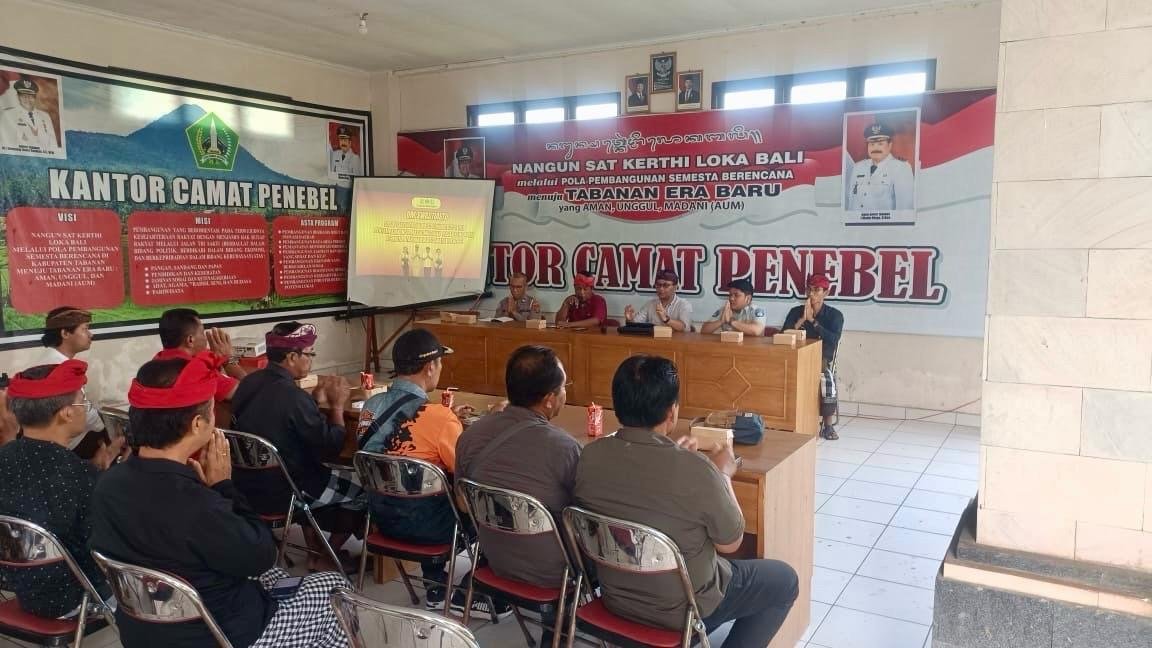 Jasa Raharja Tabanan Gelar Sosialisasi Kesamsatan Bersama Perbekel se-Kecamatan Penebel