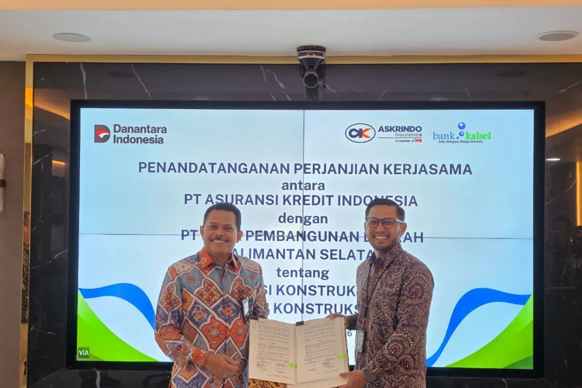 Askrindo dan Bank Kalsel Kerja Sama Asuransi Konstruksi Daerah