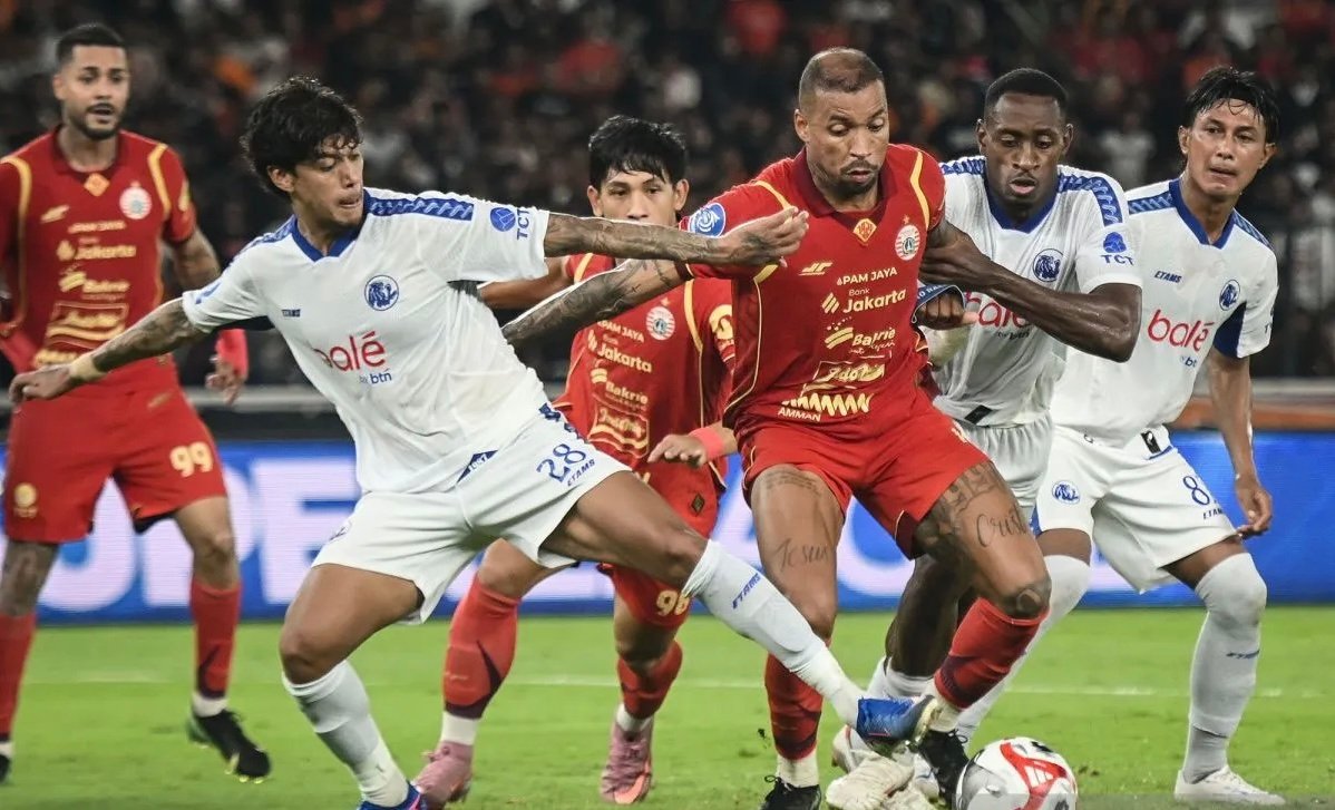 Klasemen Super League: Persija Jakarta Kalah 0-2 dari Arema FC
