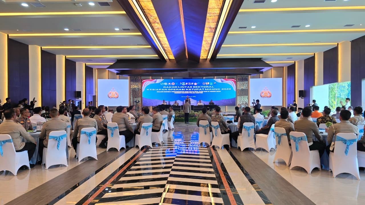 Rakor Lintas Sektoral Operasi Ketupat Maung 2026, Banten Siap Amankan Idul Fitri Tahun 2026