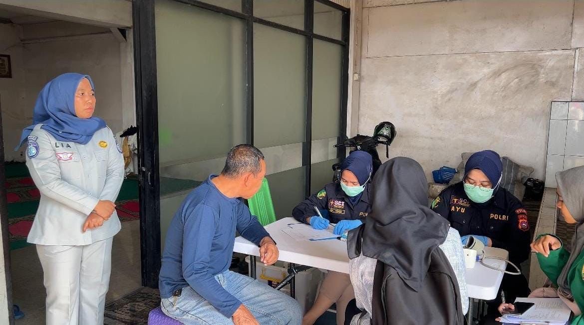 Jasa Raharja Sumatera Barat Gelar Pelayanan Kesehatan Gratis bagi Pemudik di PO Bus NPM