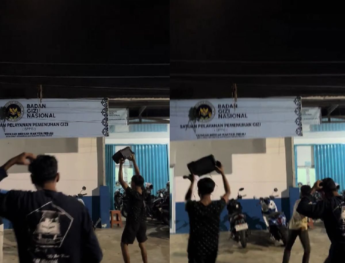 Viral! Pemuda Bangunkan Sahur Karyawan SPPG Pakai Lagu Parodi MBG