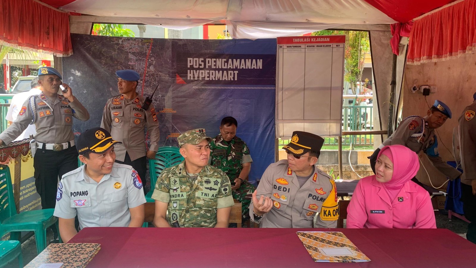 Kepala Cabang Jasa Raharja Palopo Bersama Kapolres Palopo dan Dandim Lakukan Kunjungan Ke Pos Pengamanan Lebaran 2026 di Kota Palopo