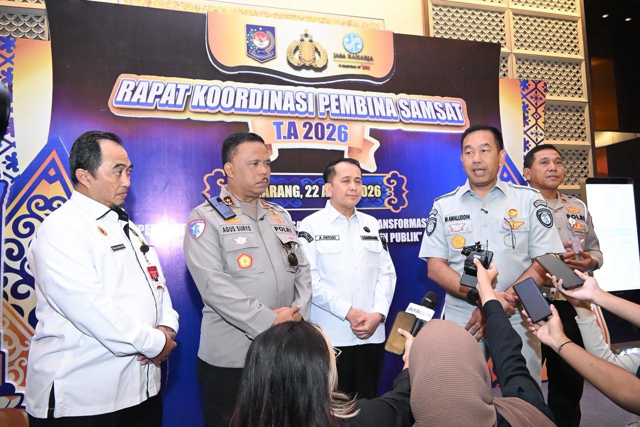 Jasa Raharja Perkuat Transformasi Digital dalam Rakor Pembina Samsat 2026 di Semarang