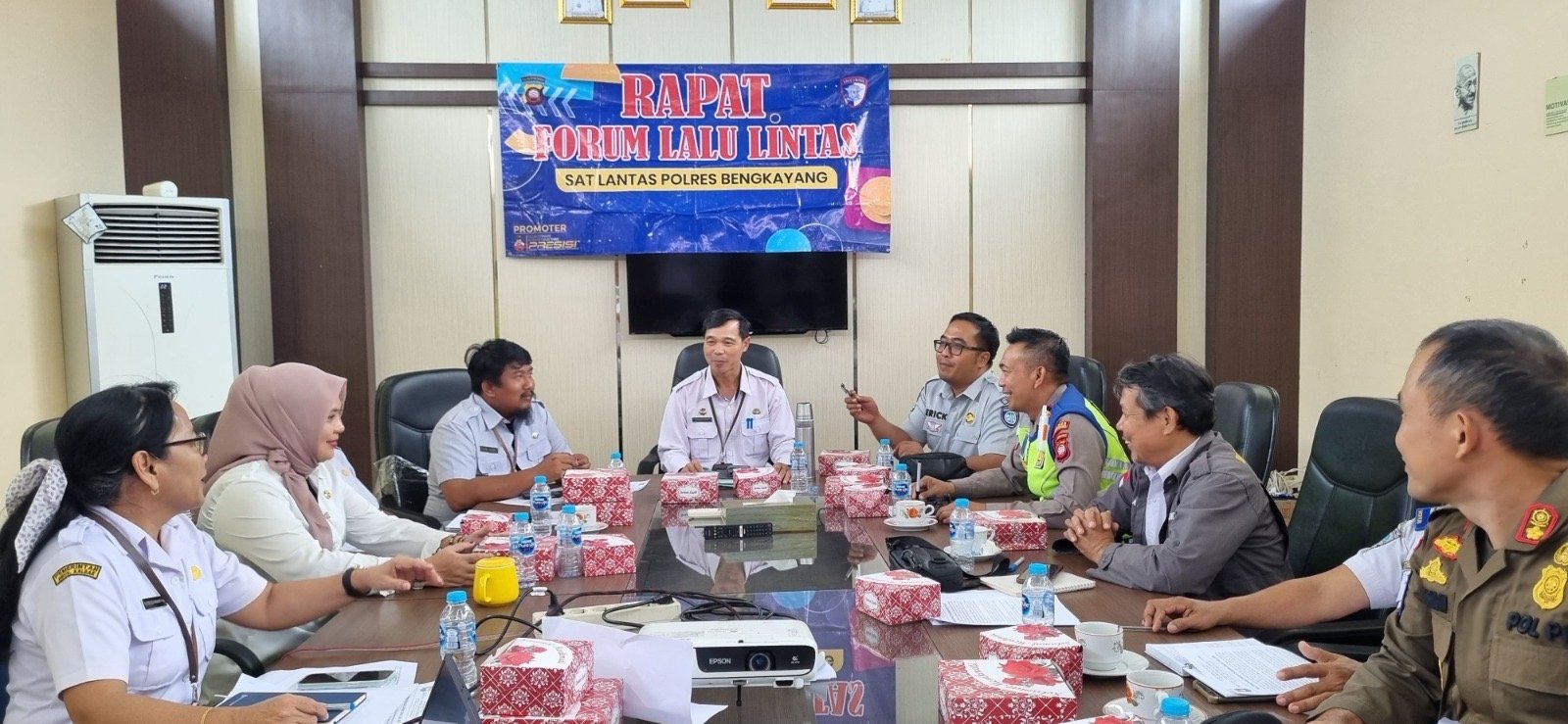 Jasa Raharja Bengkayang Hadiri Rapat Forum Komunikasi Lalu Lintas untuk Perkuat Sinergi Keselamatan Transportasi