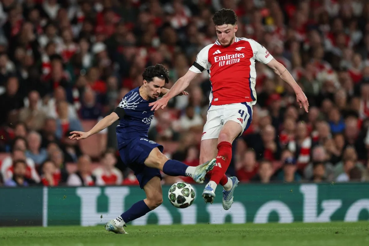 Bukan Cuma Soal Trofi, Final Liga Champions Jadi Panggung Rice dan Vitinha Saling Sikut!