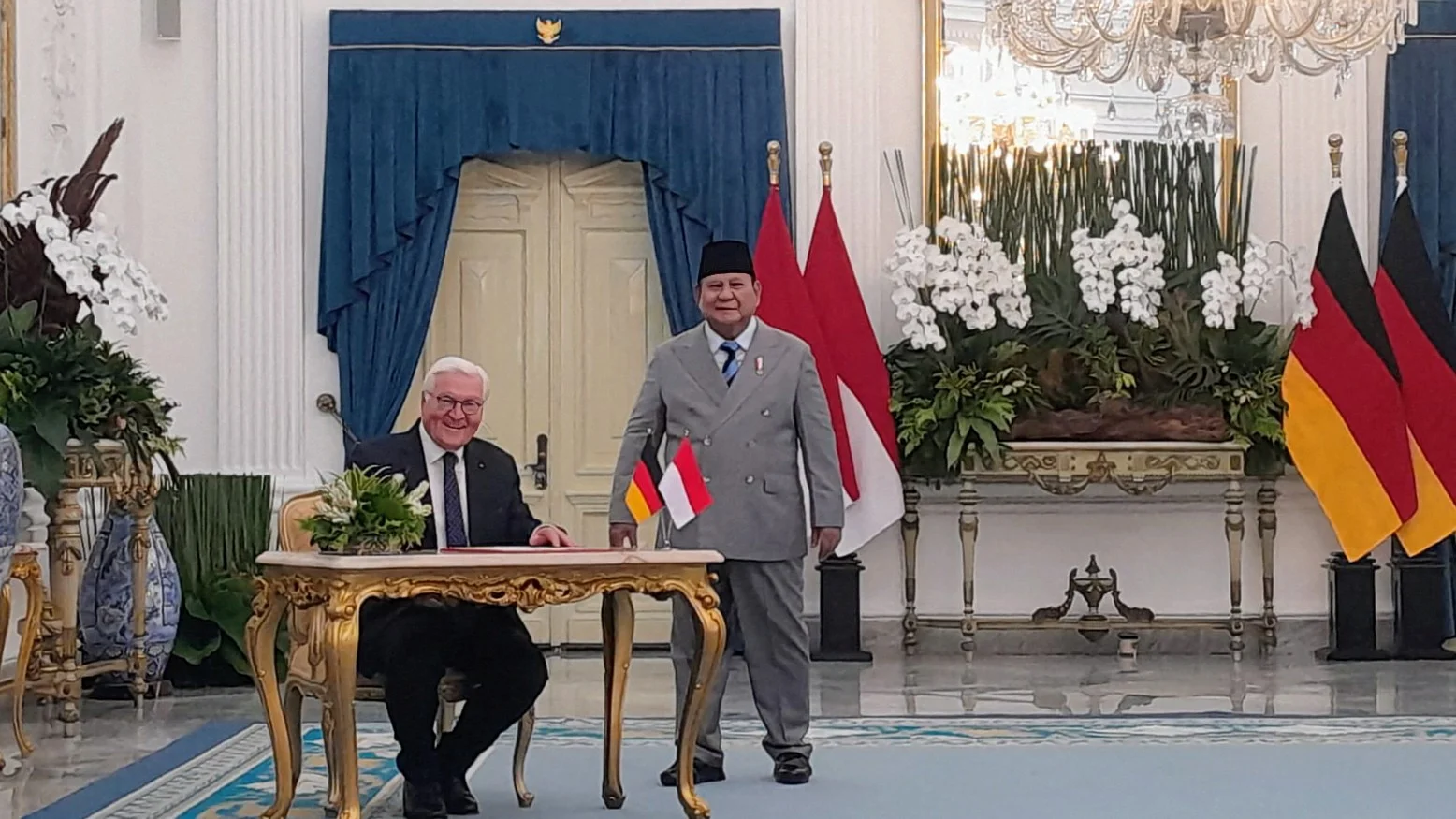 Prabowo Sambut Presiden Jerman, Perkuat Hubungan Bilateral Indonesia-Jerman