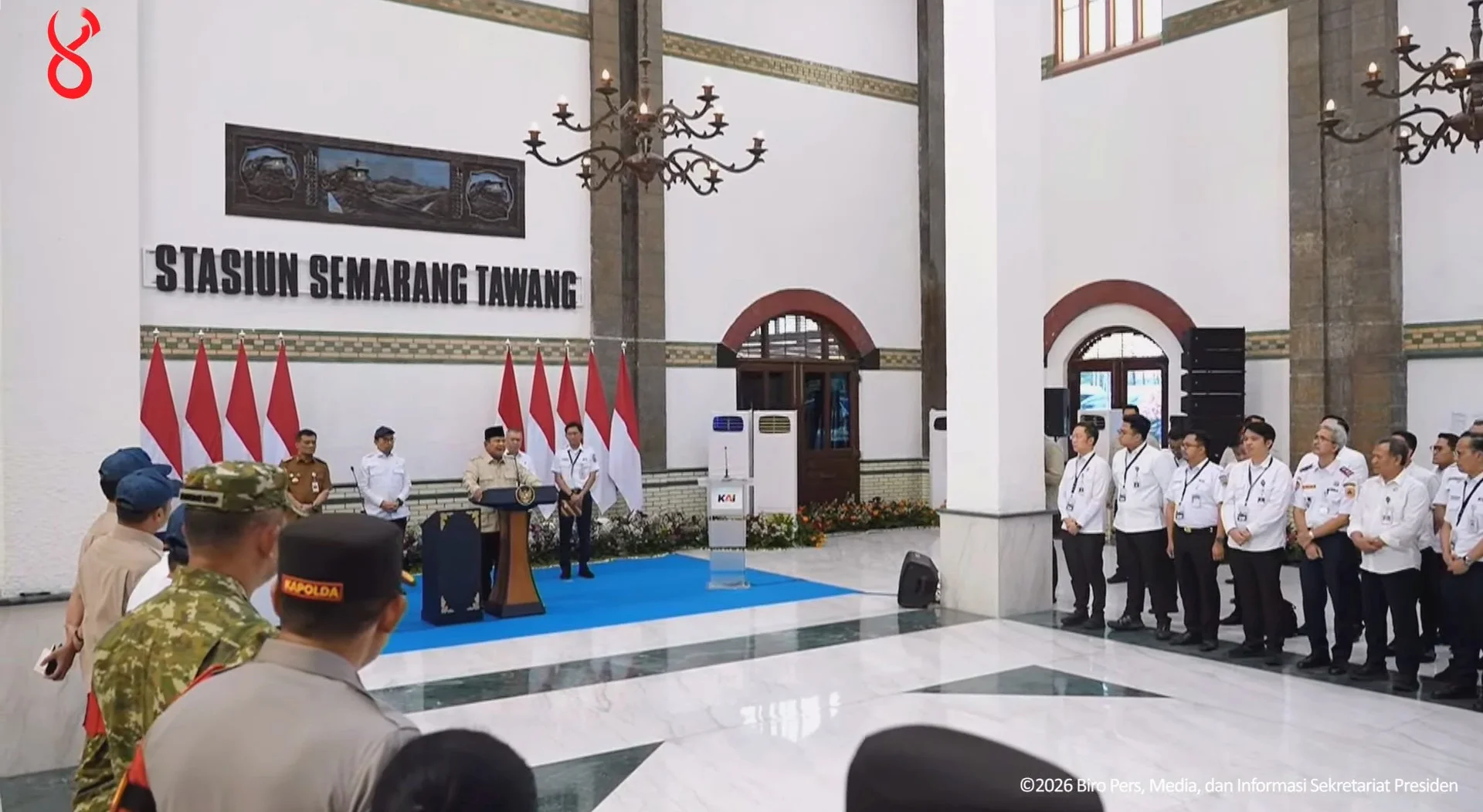 Revitalisasi Stasiun Semarang Tawang Diresmikan Presiden Prabowo untuk Perkuat Pariwisata dan Budaya
