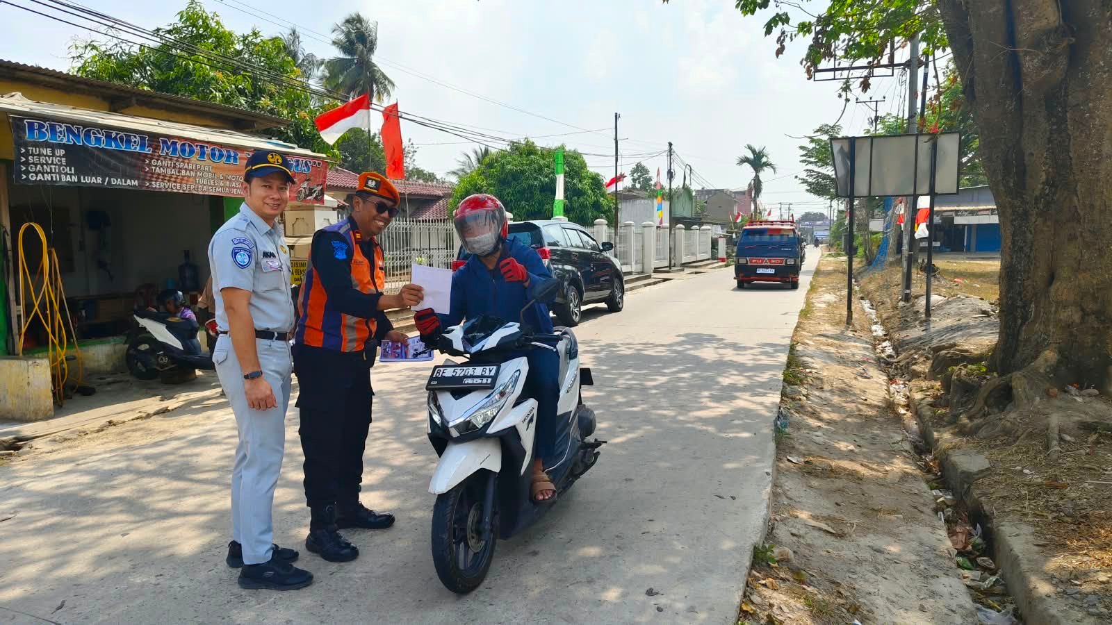 Safety Campaign Perlintasan Sebidang Digelar di Natar, Dorong Kesadaran Keselamatan Pengguna Jalan