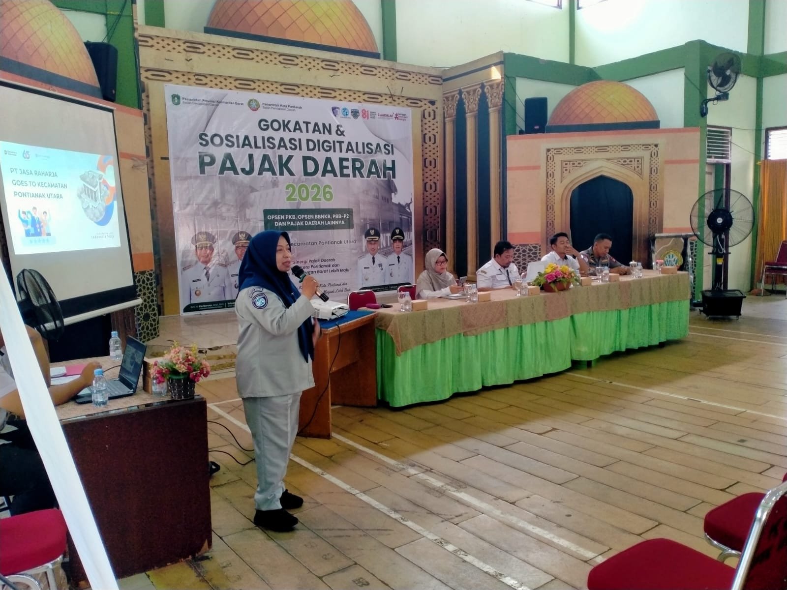 Jasa Raharja Kalbar Hadir dalam Samsat Gokatan, Edukasi Masyarakat Pontianak Utara tentang Perlindungan Dasar Korban Kecelakaan