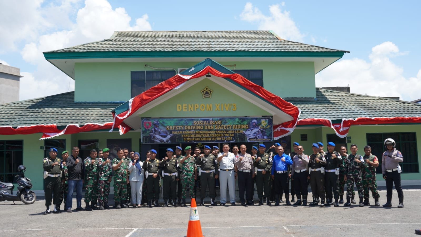 Tekan Angka Kecelakaan, Jasa Raharja Sultra Bersama Ditlantas Polda Gelar Edukasi dan Praktik Safety Riding Bagi Prajurit TNI AD Korem 143/HO Tekan Angka Kecelakaan, Jasa Raharja Sultra Bersama Ditlantas Polda Gelar Edukasi dan Praktik Safety Riding Bagi Prajurit TNI AD Korem 143/HO
