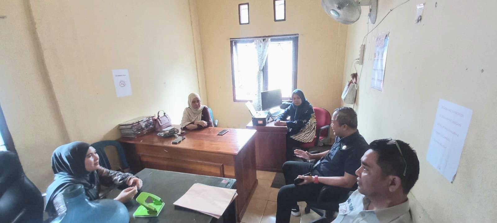 Jasa Raharja Cabang Lahat Sinergi Bersama Kelurahan Bandar Jaya Rekonsiliasikan Data Tunggakan Gaspoll