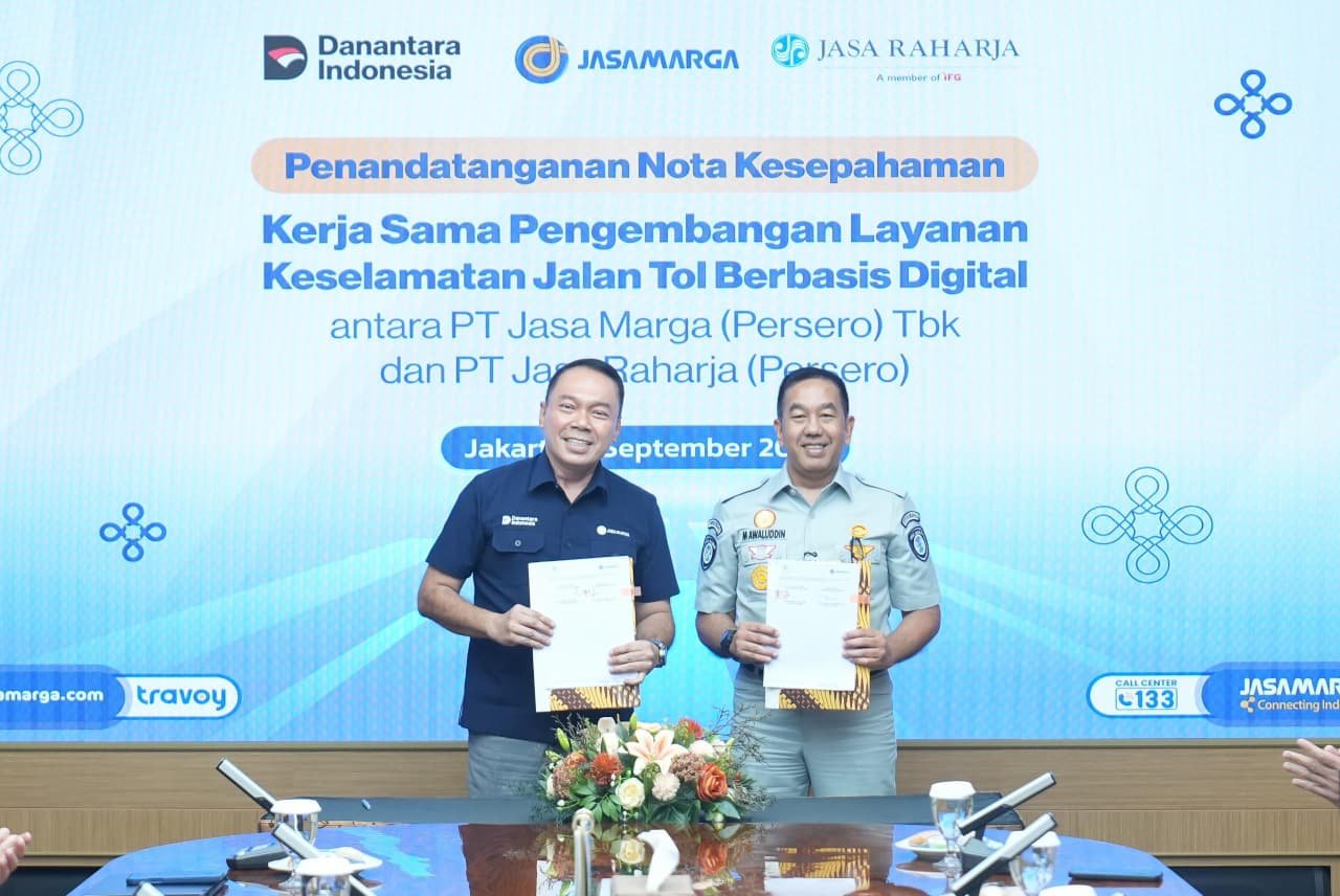 Perkuat Kolaborasi, Jasa Marga dan Jasa Raharja Hadirkan Layanan Keselamatan Jalan Tol Berbasis Digital Perkuat Kolaborasi, Jasa Marga dan Jasa Raharja Hadirkan Layanan Keselamatan Jalan Tol Berbasis Digital