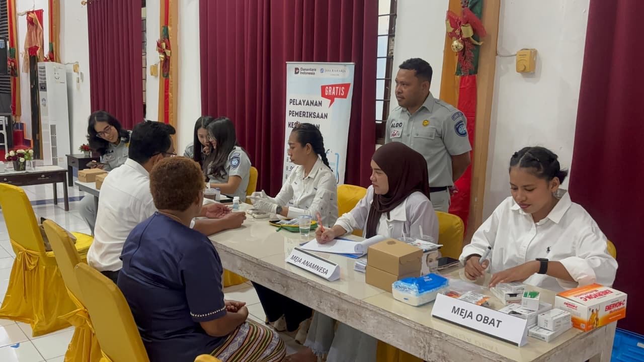 Jasa Raharja Papua Gelar Sosialisasi, Hadirkan MUKL dan Donor Darah di Gereja Pentakosta Indonesia Jemaat Narwastu Jasa Raharja Papua Gelar Sosialisasi, Hadirkan MUKL dan Donor Darah di Gereja Pentakosta Indonesia Jemaat Narwastu