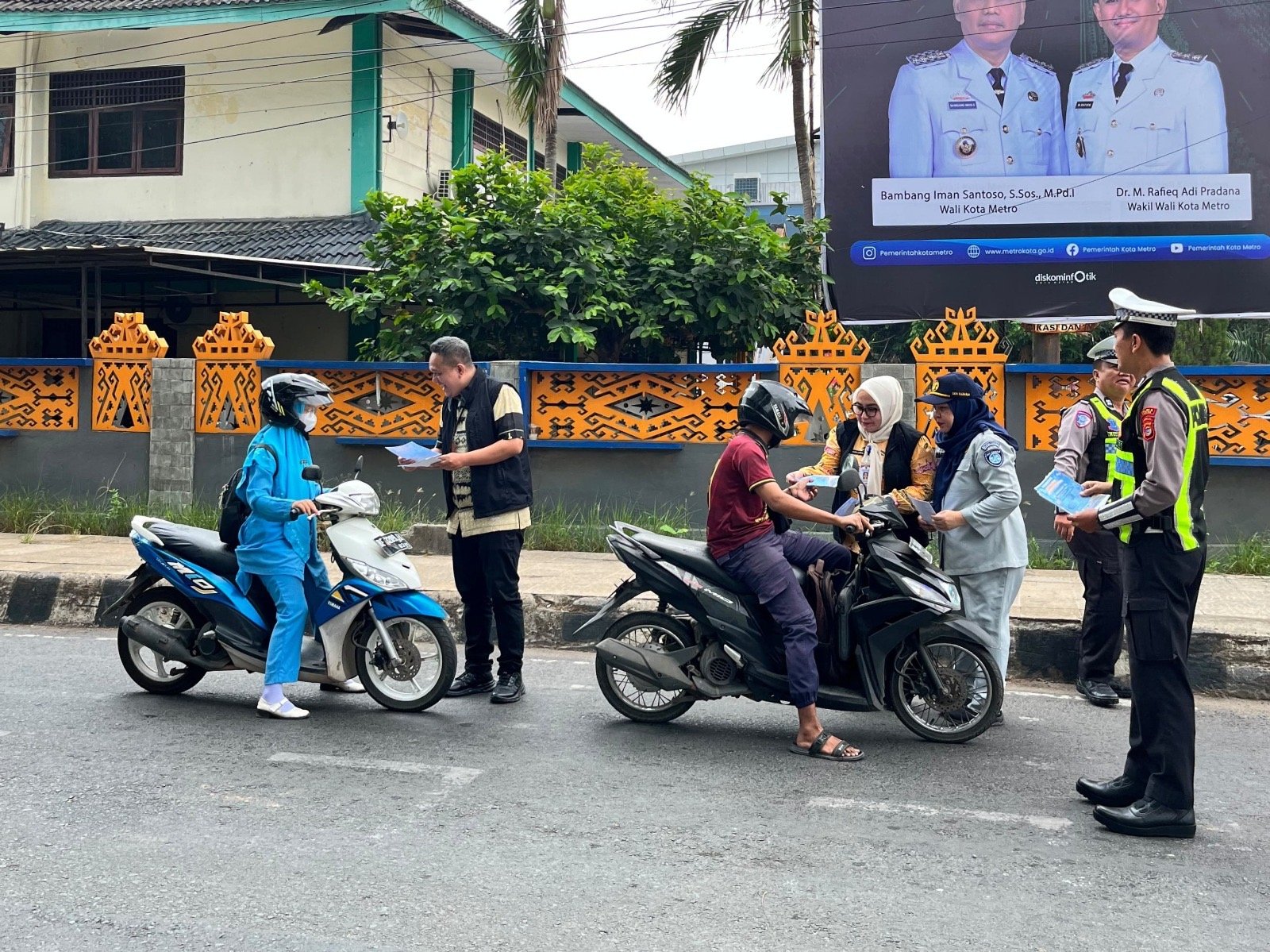 Operasi Gabungan di Taman Kota Metro, Jasa Raharja Dorong Warga Manfaatkan Keringanan Pajak
