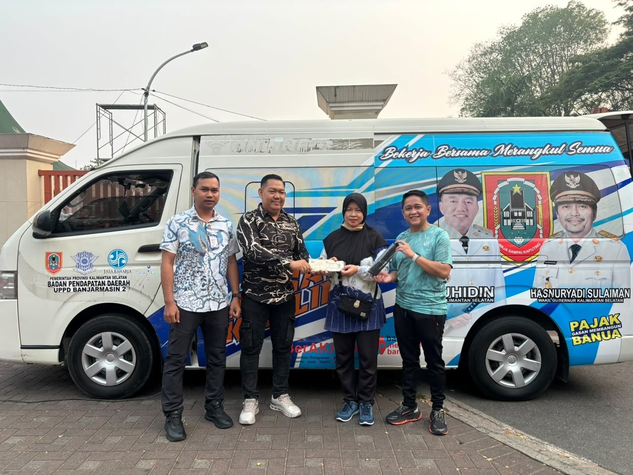 Tim Pembina Samsat Banjarmasin II Hadirkan Layanan Pajak Kendaraan di Car Free Day