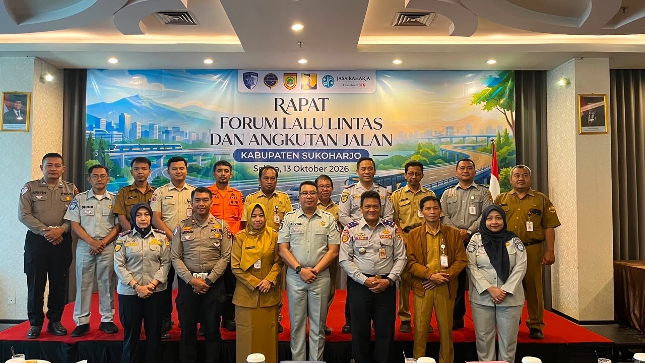 PT Jasa Raharja Cabang Sukoharjo Gelar Rapat Forum Lalu Lintas Dan Angkutan Jalan, Perkuat Sinergi Lintas Sektor Untuk Keselamatan Berlalu Lintas PT Jasa Raharja Cabang Sukoharjo Gelar Rapat Forum Lalu Lintas Dan Angkutan Jalan, Perkuat Sinergi Lintas Sektor Untuk Keselamatan Berlalu Lintas