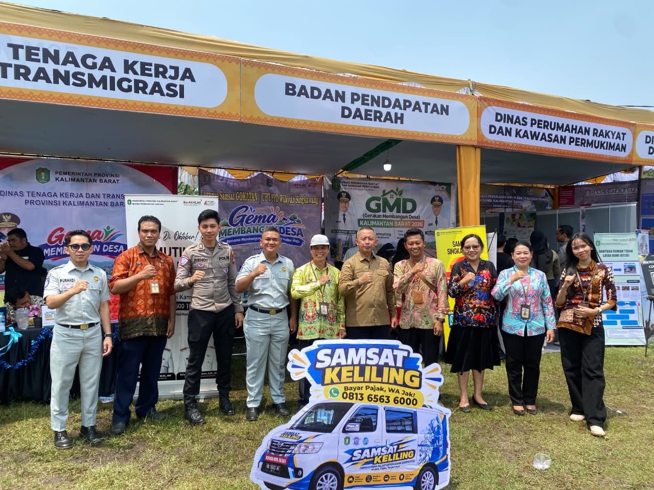 Jasa Raharja Singkawang Dukung Pelayanan Samsat Gokatan dalam Gema Membangun Desa di Karimunting