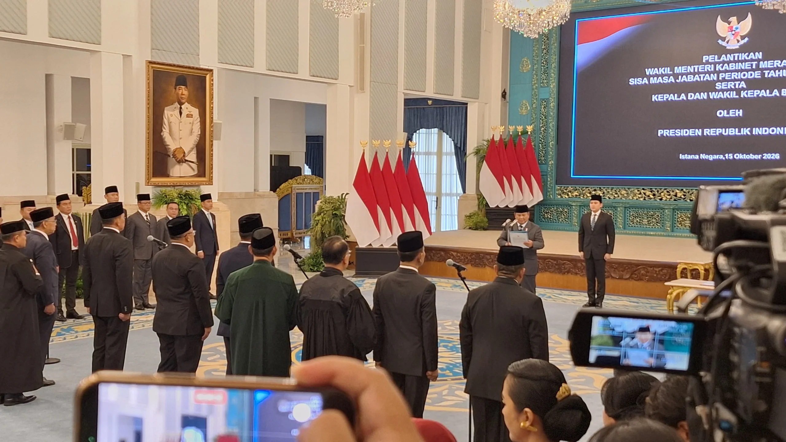 Presiden Prabowo Lantik Kristomei Sianturi sebagai Kepala BNPB
